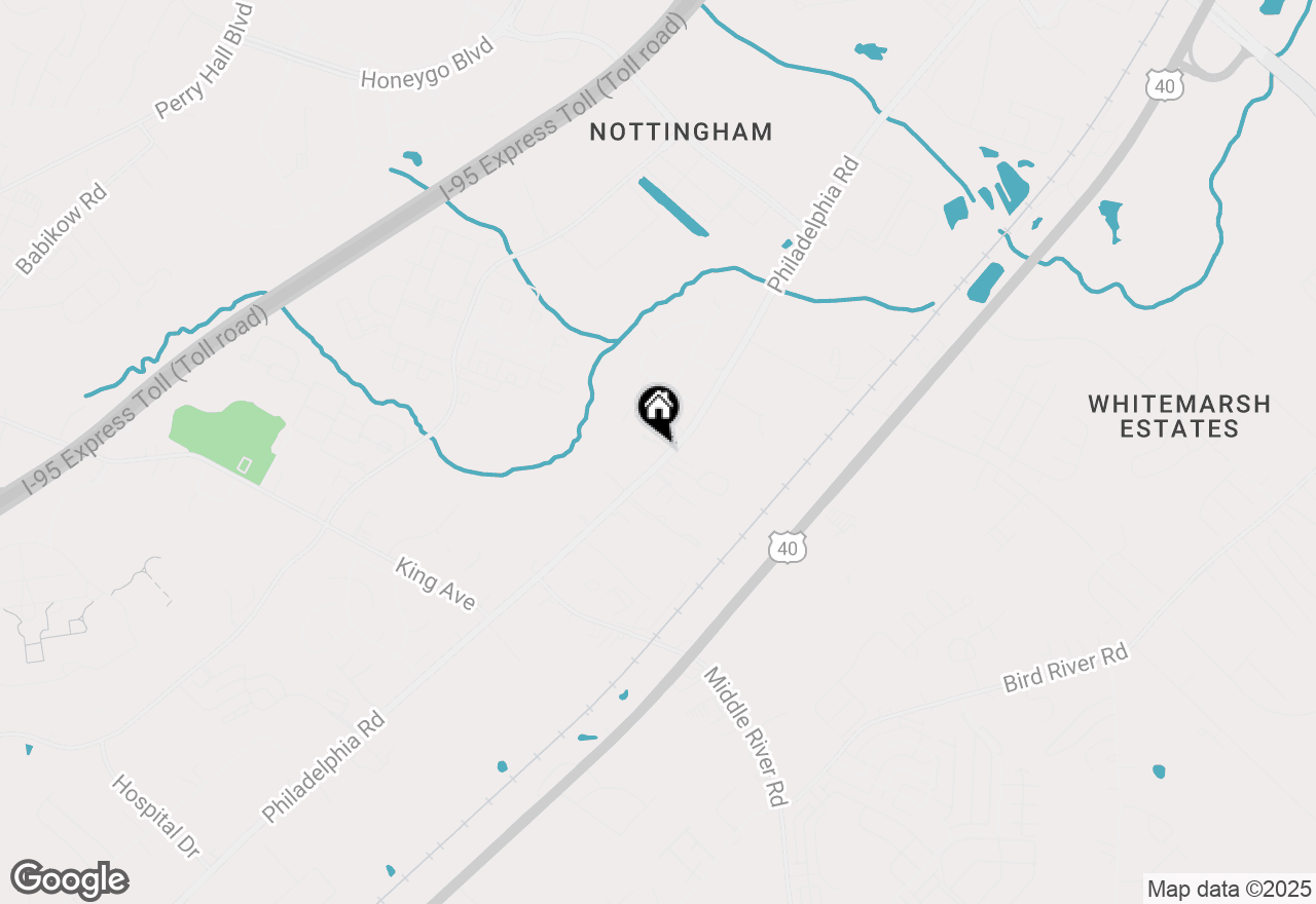 Map of 9734 Philadelphia Road, Rosedale, MD 21237