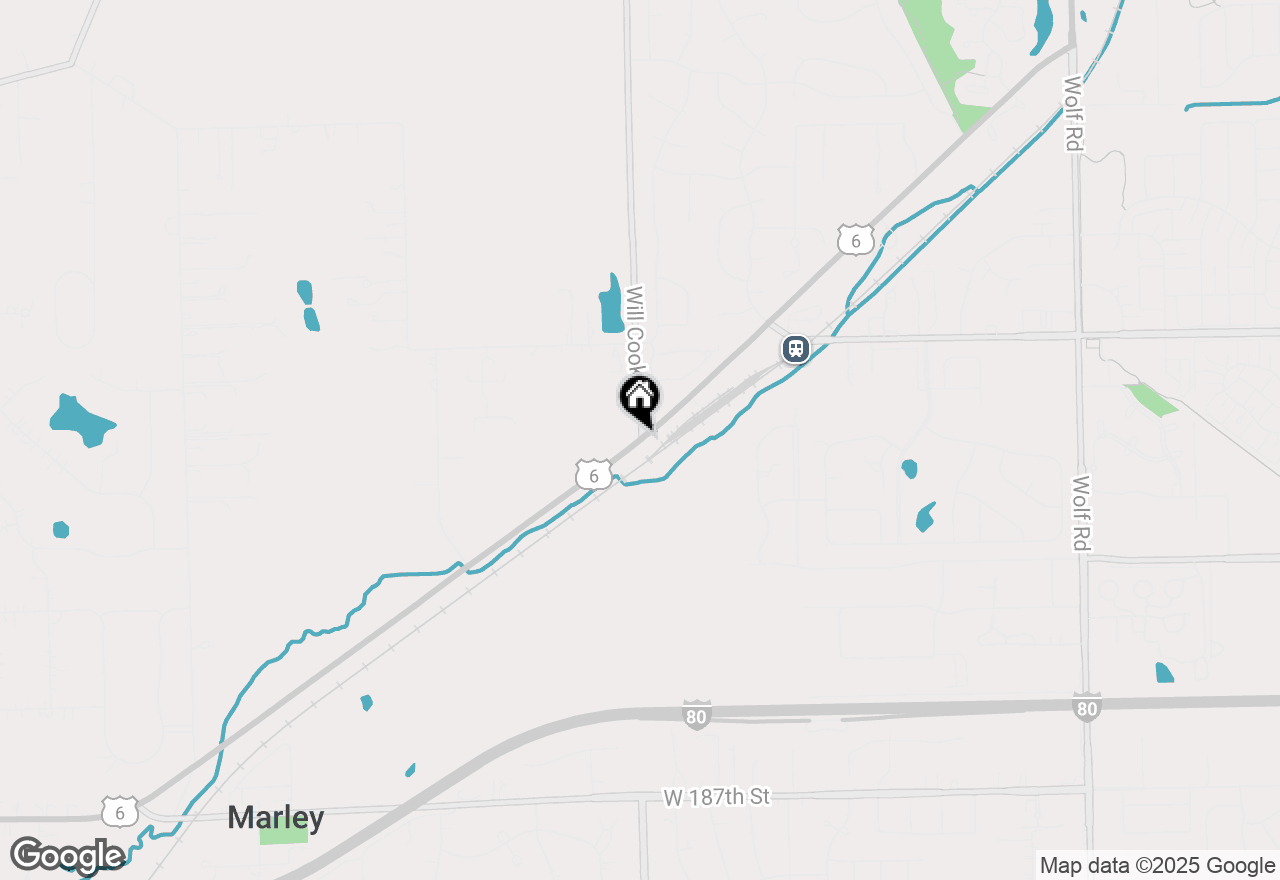 Map of Will Cook Rd.+ Southwest Highway, Mokena, IL 60448