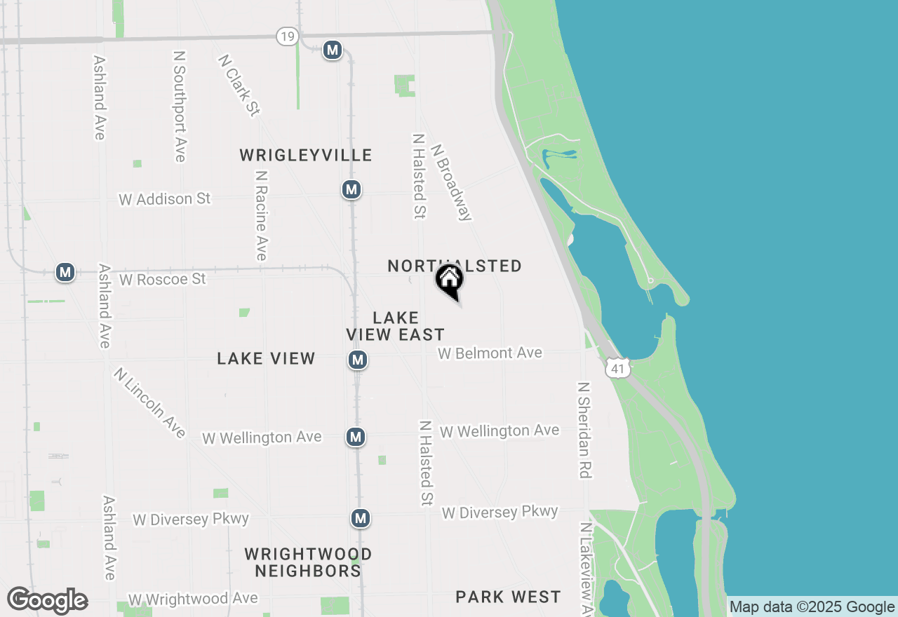 Map of 718 W Aldine Avenue #3, Chicago, IL 60657