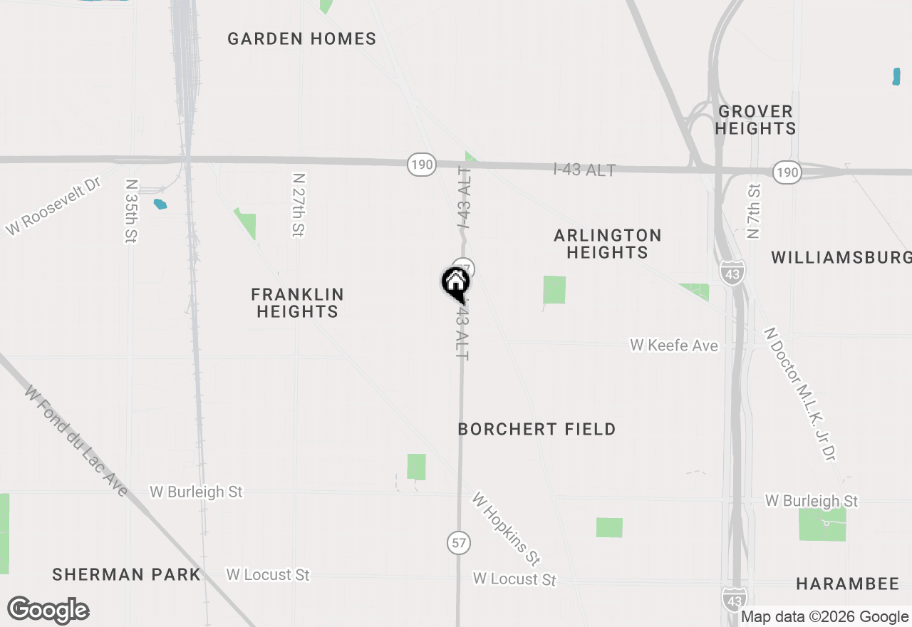 Map of 3531 N 20th St, Milwaukee, WI 53206