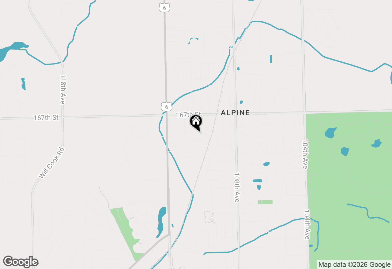 Map of 11019 W 168th Street, Orland Park, IL 60467