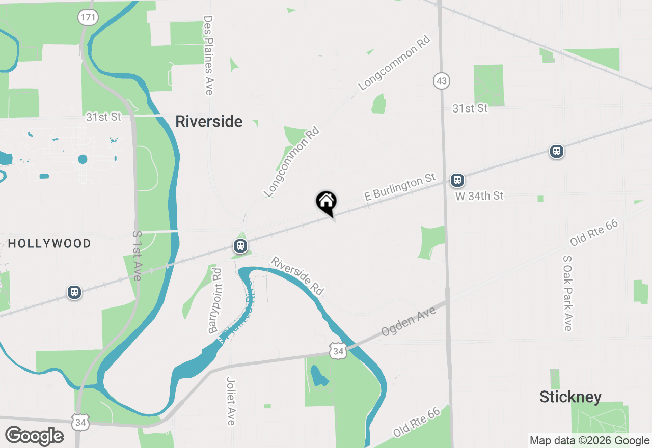 Map of 144 E Quincy Street, Riverside, IL 60546