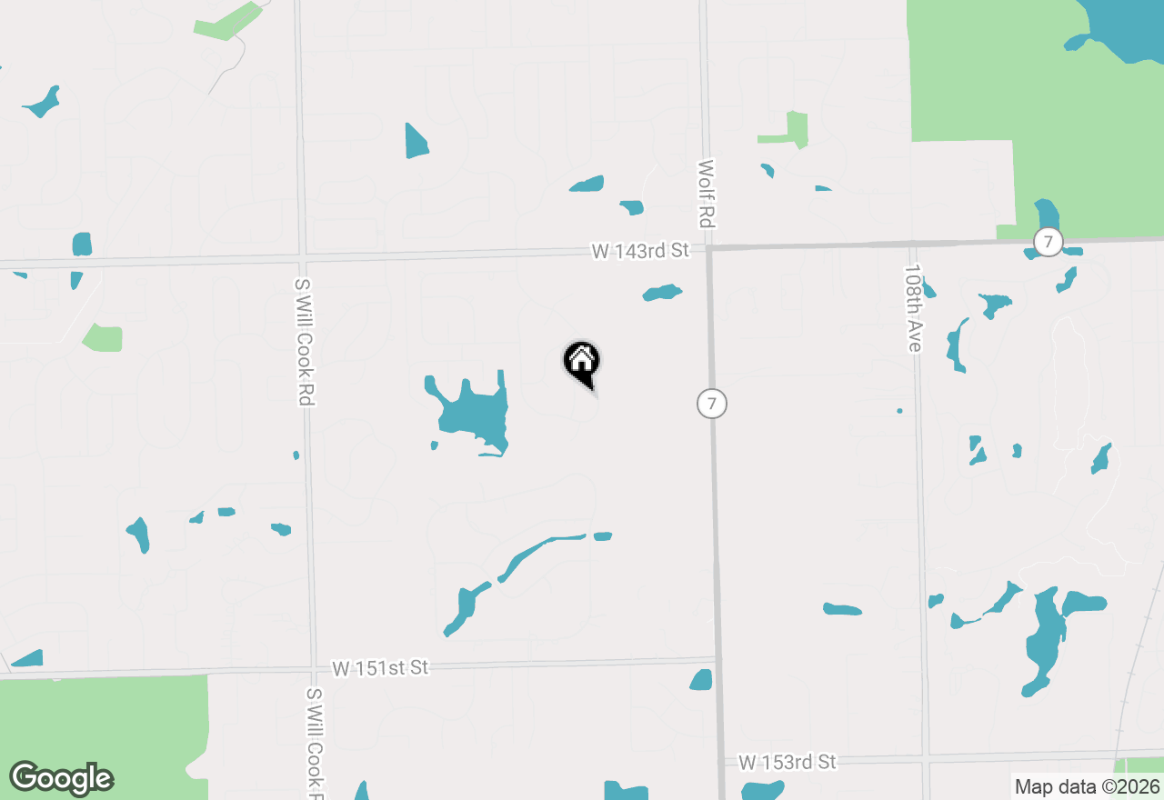 Map of 14559 Mesquite Drive, Orland Park, IL 60467