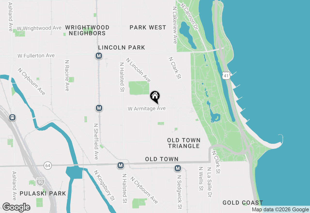 Map of 2006 N Mohawk Street #1, Chicago, IL 60614