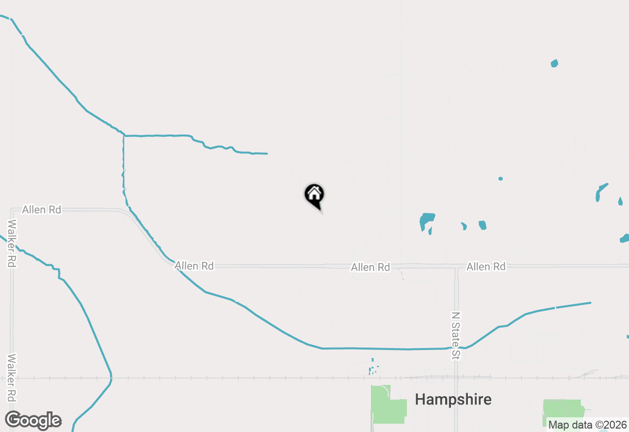 Map of 1007 Briar Glen Court, Hampshire, IL 60140