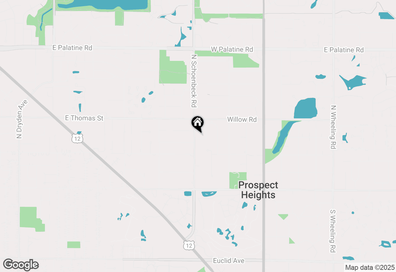 Map of 301 N Schoenbeck Road, Prospect Heights, IL 60070