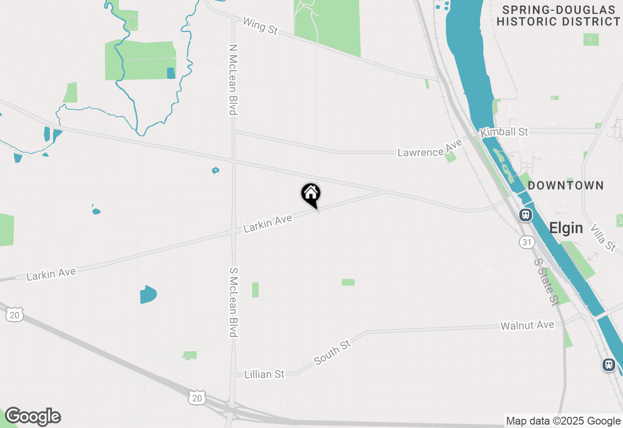 Map of 1059 Larkin Avenue, Elgin, IL 60123