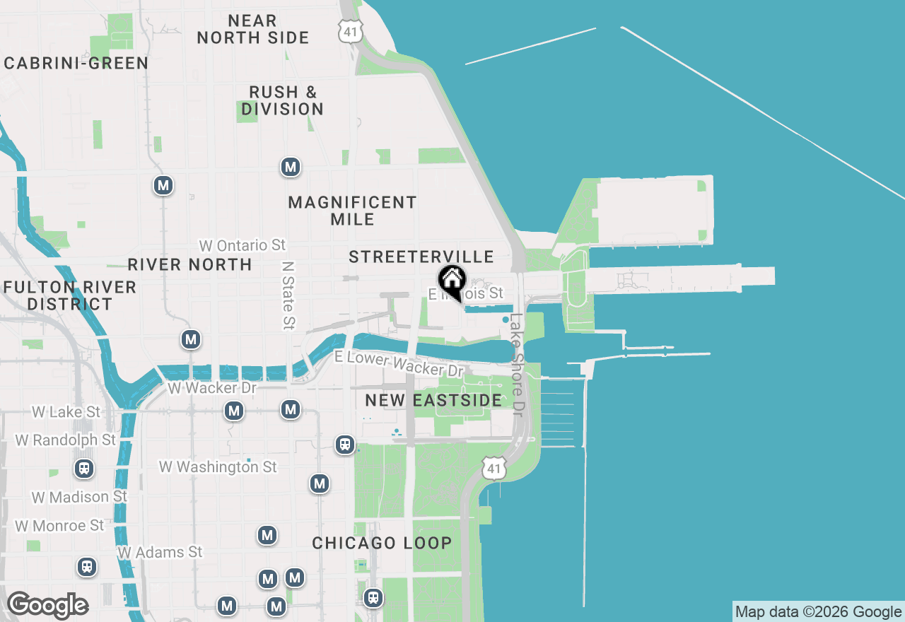 Map of 480 N Mcclurg Court #1213, Chicago, IL 60611
