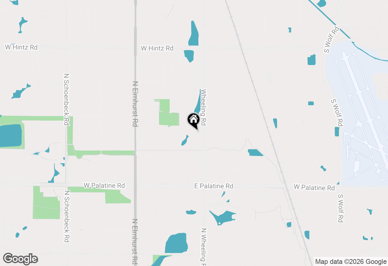 Map of 450 Bridle Trail #450, Wheeling, IL 60090