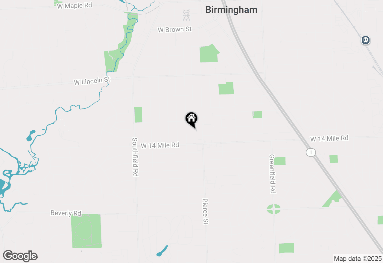 Map of 1828 Henrietta Street, Birmingham, MI 48009