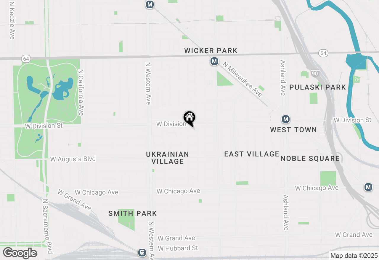 Map of 2138 W Haddon Avenue, Chicago, IL 60622