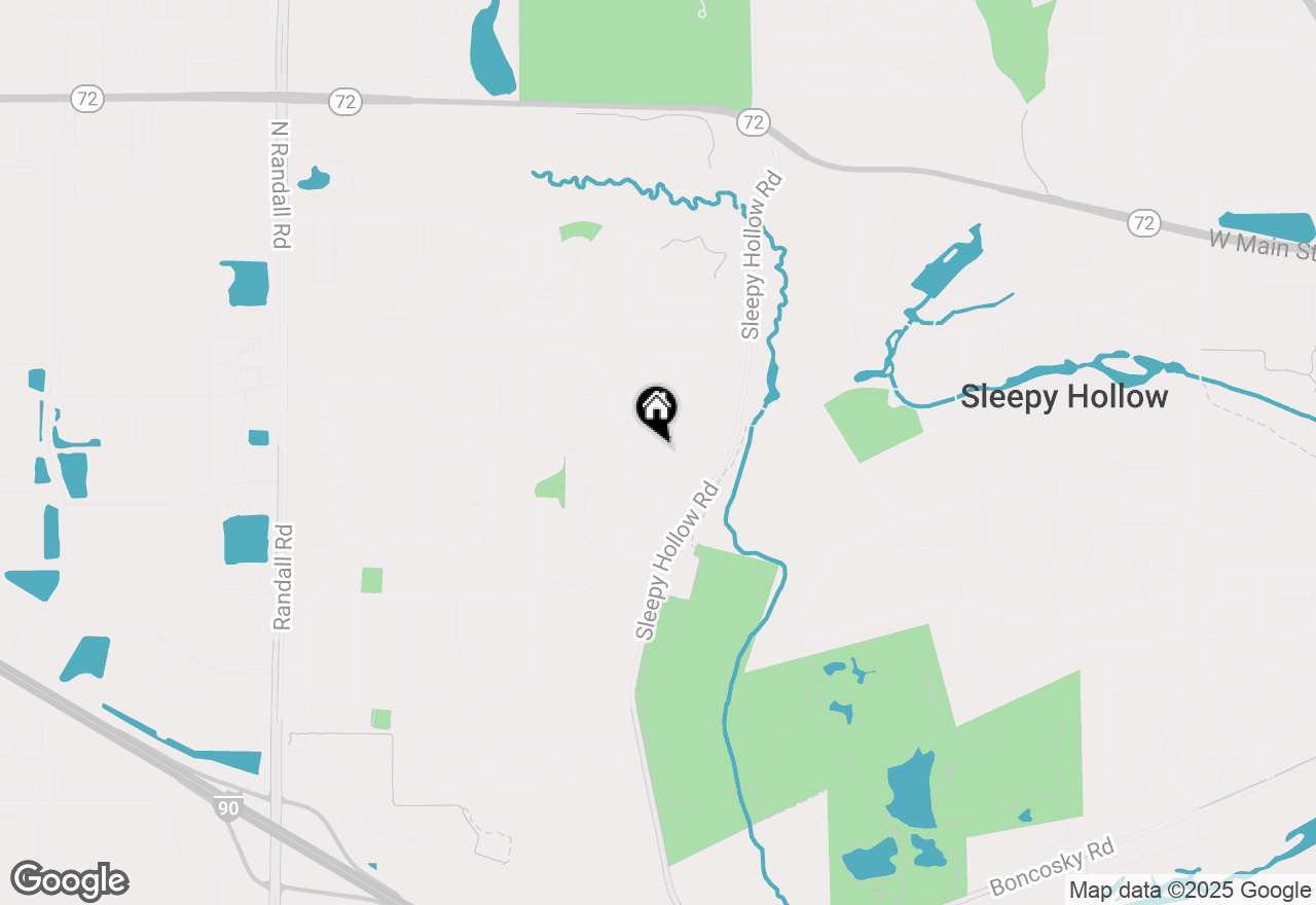 Map of (Address confidential), Sleepy Hollow, Illinois 60118