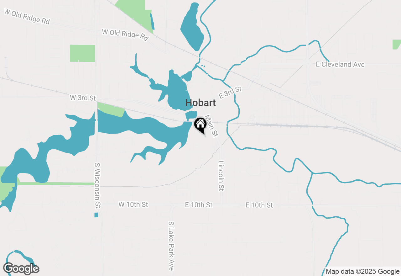 Map of 616 Lake Street, Hobart, IN 46342