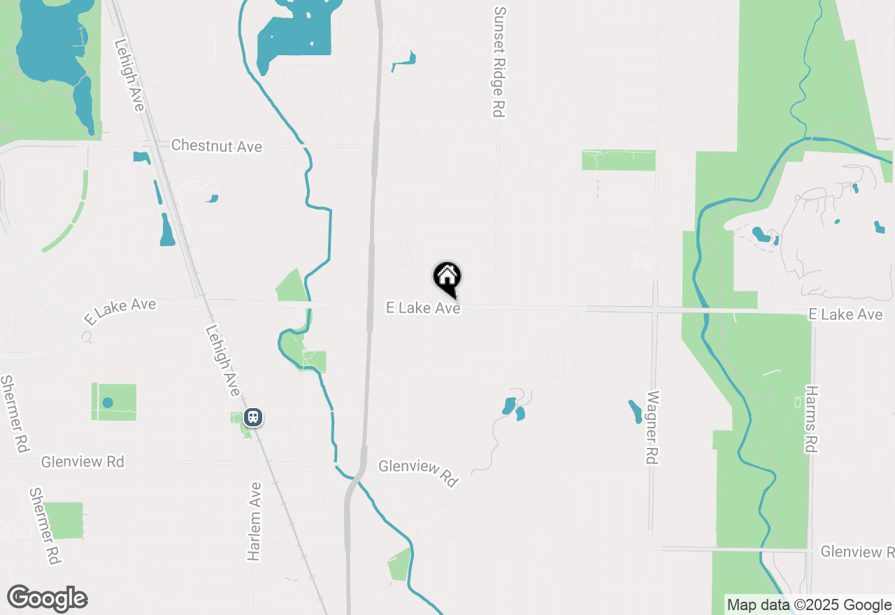 Map of 1382 Kensington Court, Glenview, IL 60025