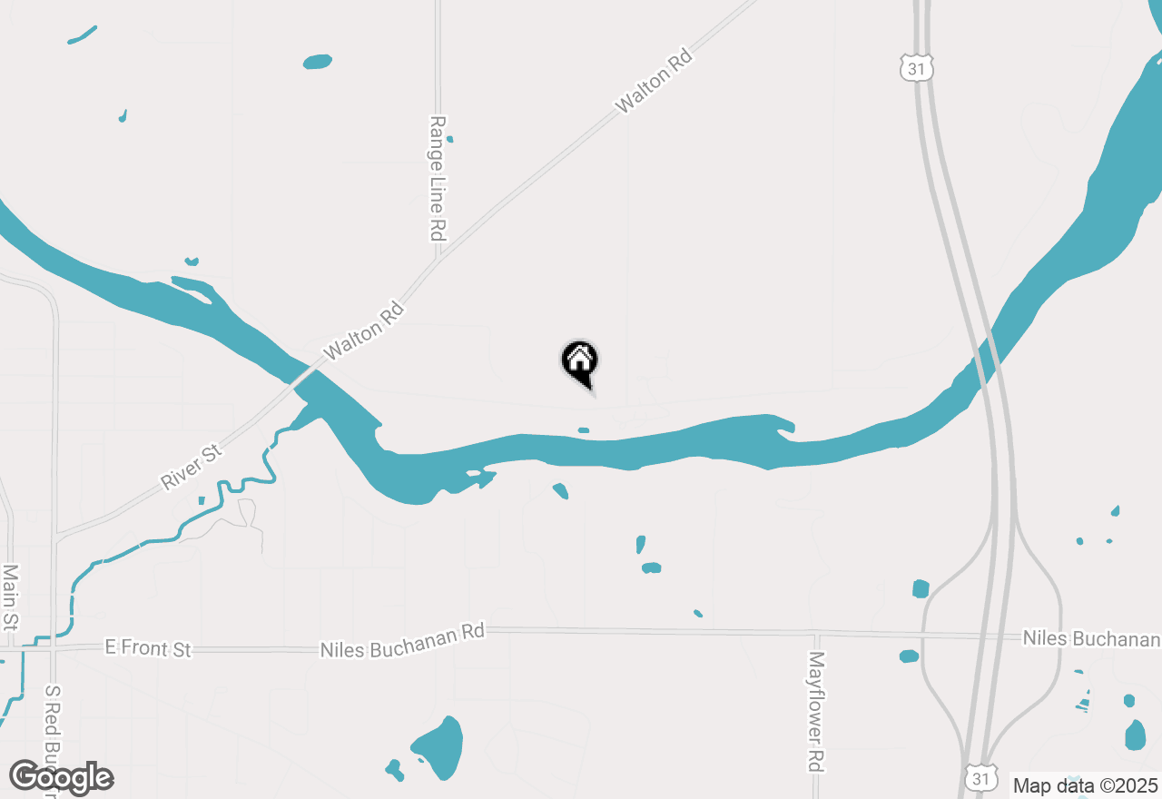 Map of 3021 E Riverside Road, Buchanan, MI 49107