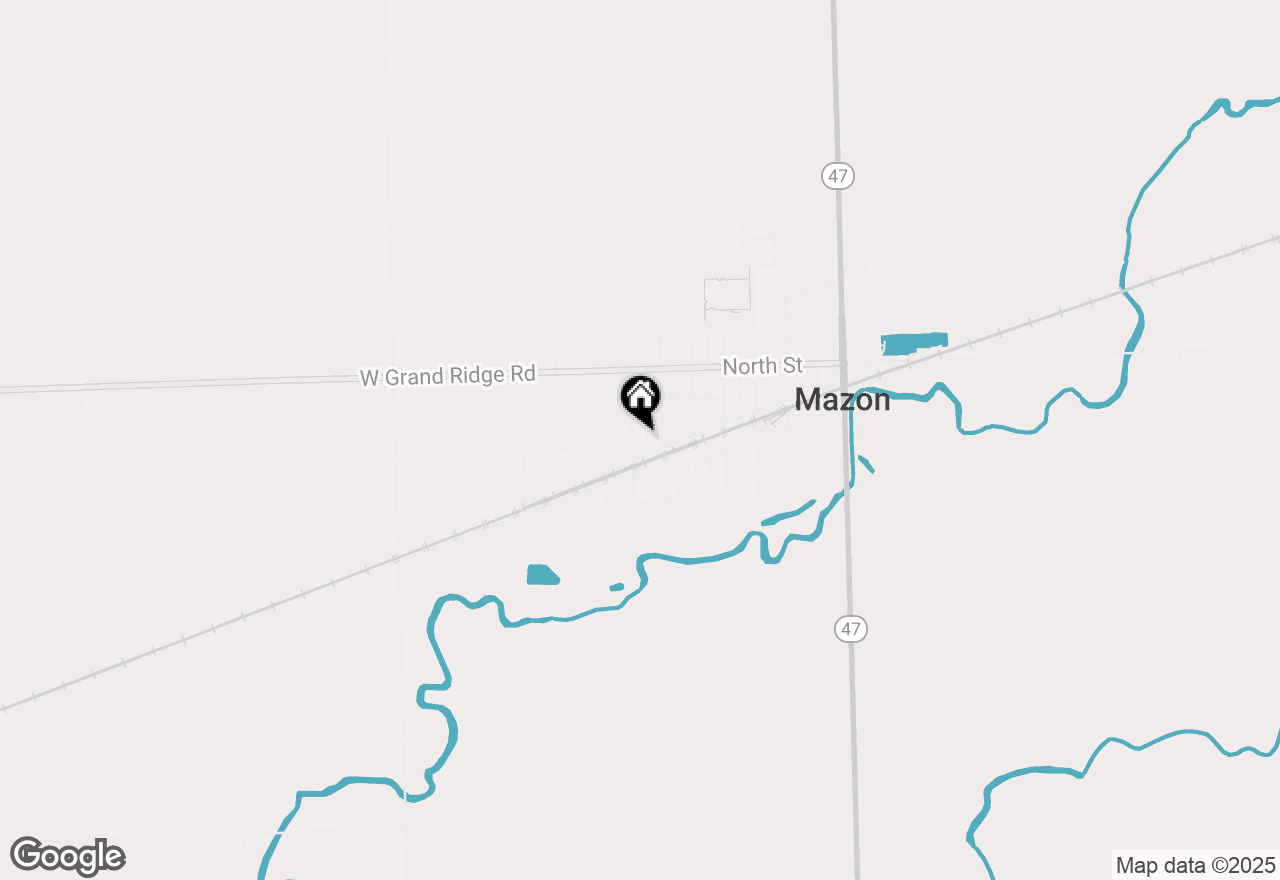Map of 502 8th Street, Mazon, IL 60444