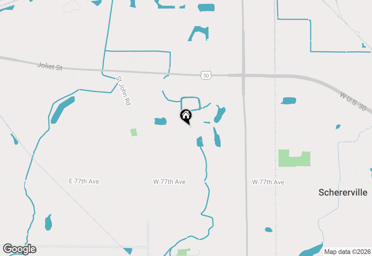 Map of 1132 Theresa Drive, Schererville, IN 46375