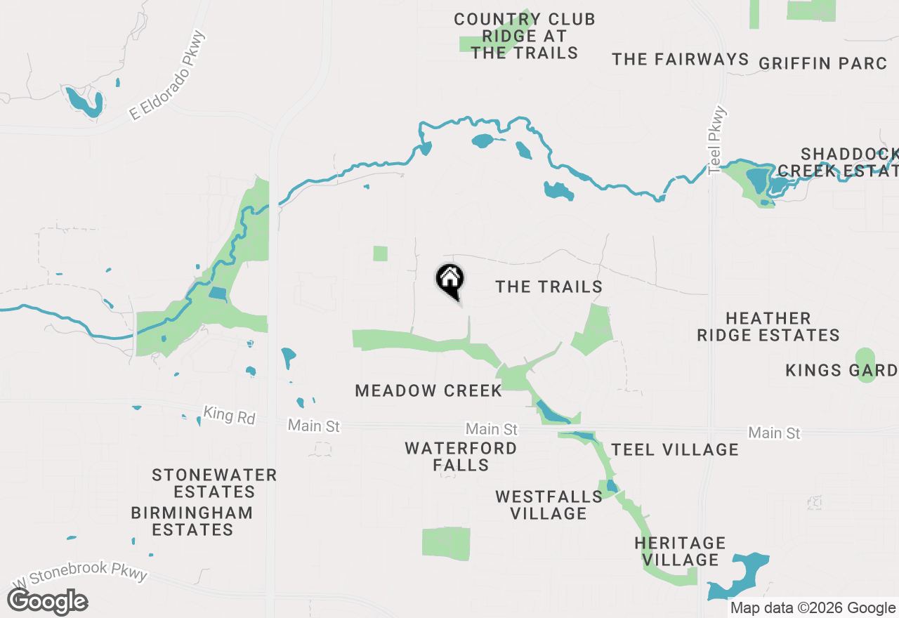 Map of 1370 Wildfire Lane, Frisco, TX 75033