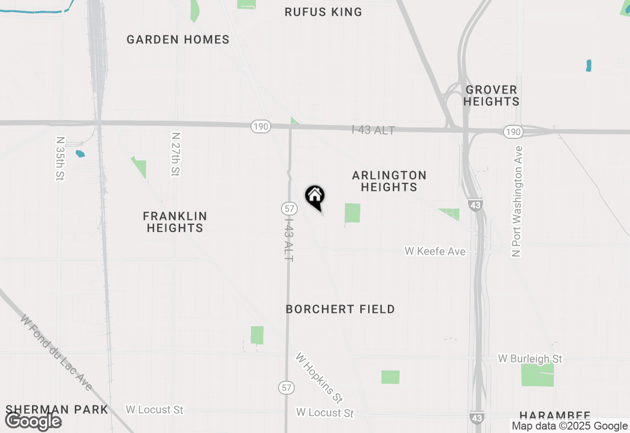 Map of 3607 N 19th St #3609, Milwaukee, WI 53206