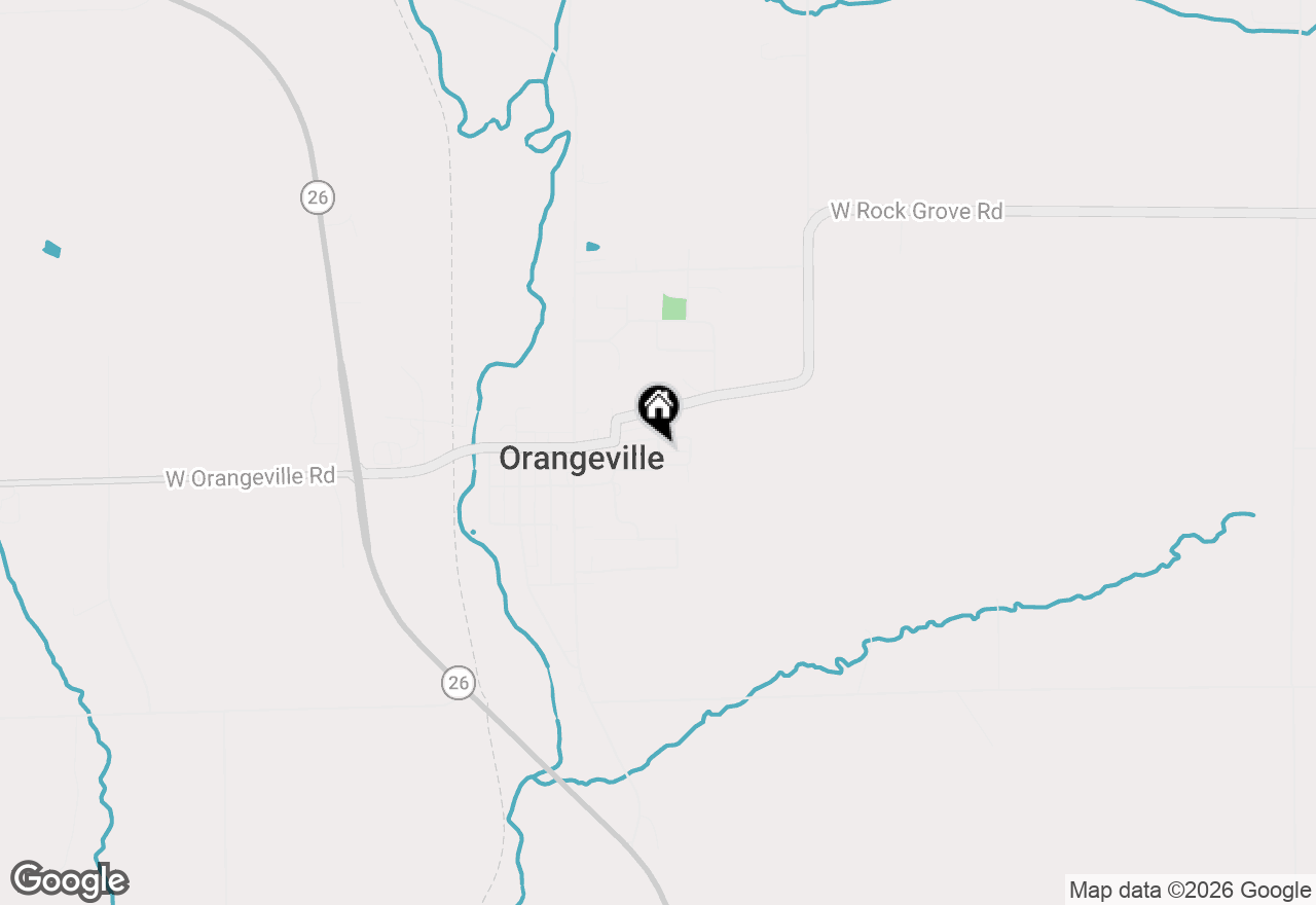 Map of 104 S Johnson Street, Orangeville, IL 61060