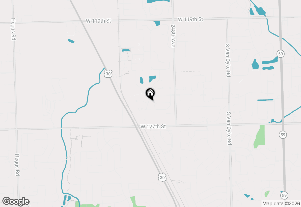 Map of 12513 Blue Iris Lane, Plainfield, IL 60585