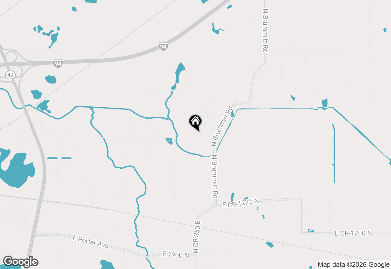 Map of 2375 Indian Boundary Road, Chesterton, IN 46304