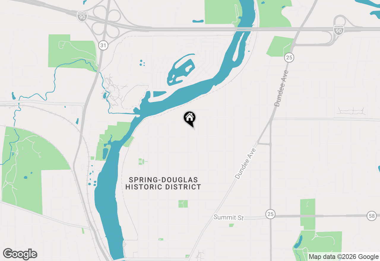 Map of 1019 Prospect Street, Elgin, IL 60120