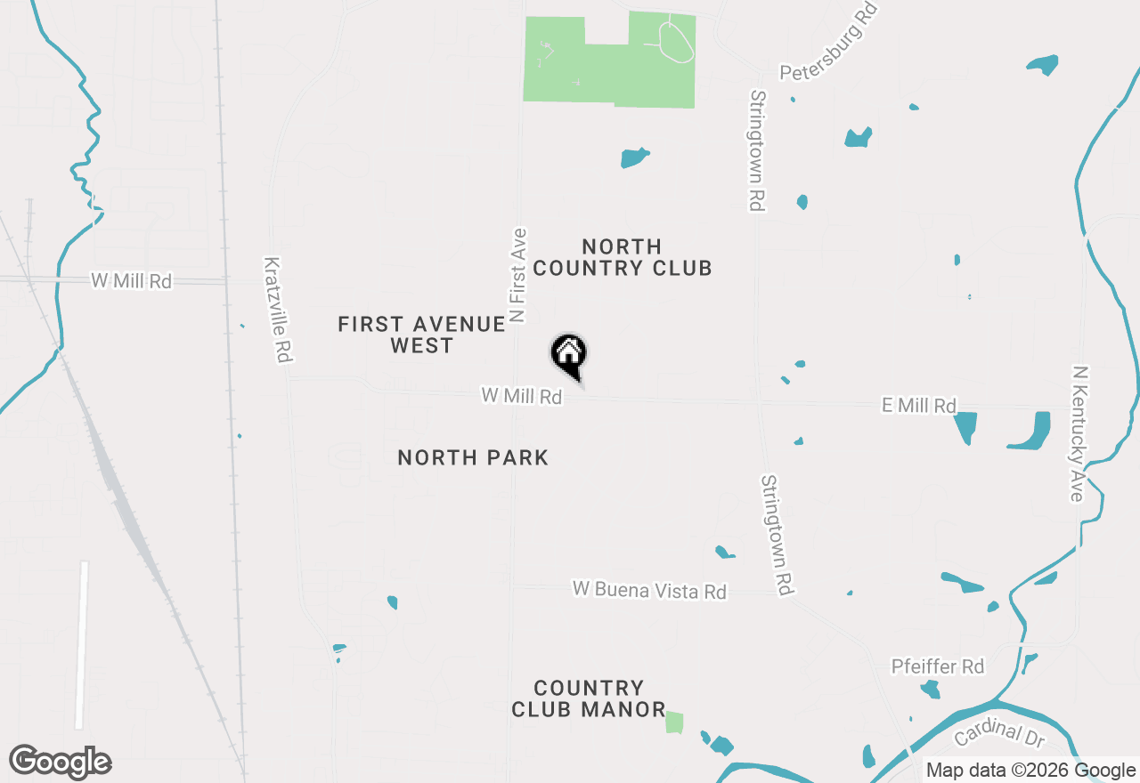 Map of 525 W Mill Road, Evansville, IN 47710