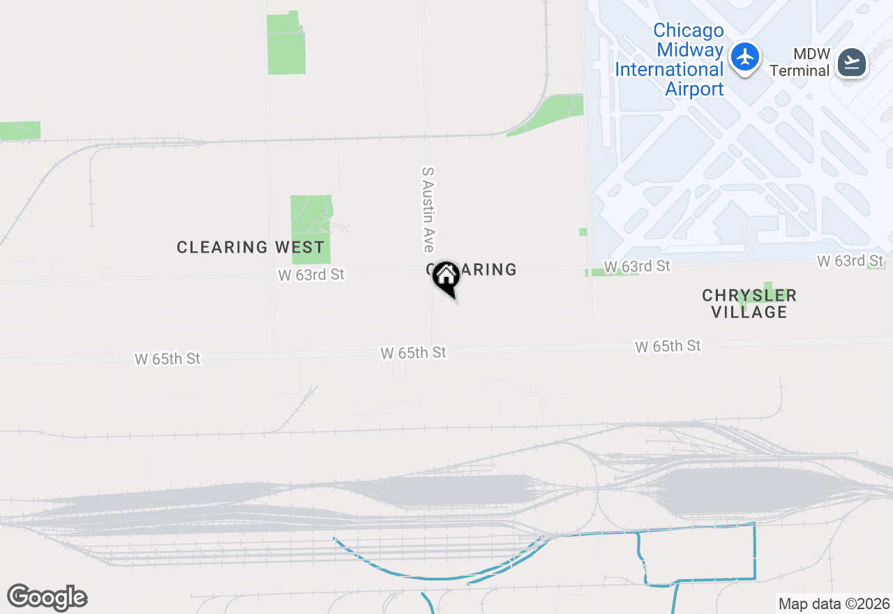 Map of 5938 W 64th Street #G, Chicago, IL 60638