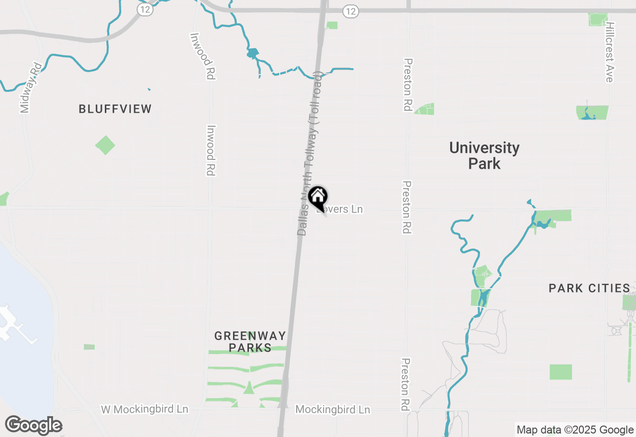 Map of 4436 Hyer Street, University Park, TX 75205