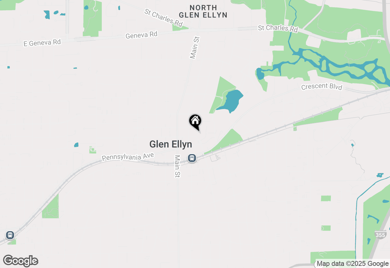 Map of 570 Anthony Street, Glen Ellyn, IL 60137