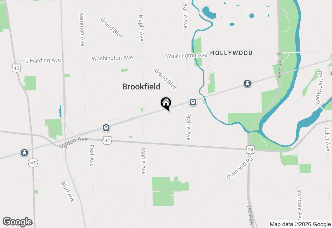 Map of 9016 Southview Avenue, Brookfield, IL 60513