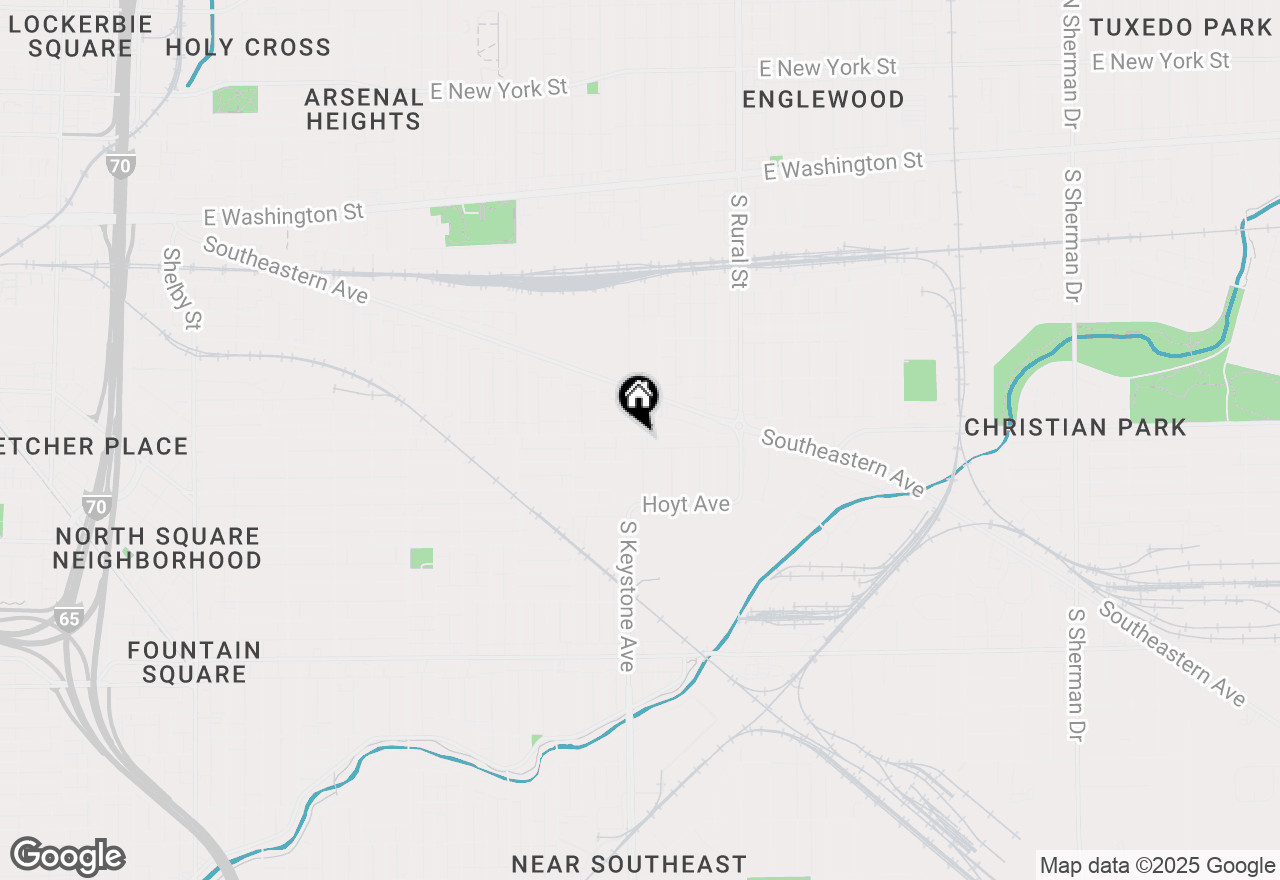 Map of 2409 English Avenue, Indianapolis, IN 46201