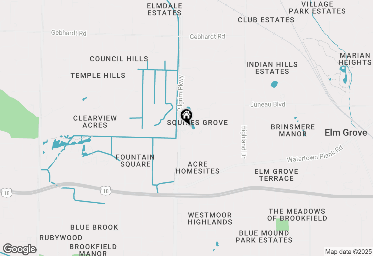 Map of 1118 Pilgrim Pkwy, Elm Grove, WI 53122