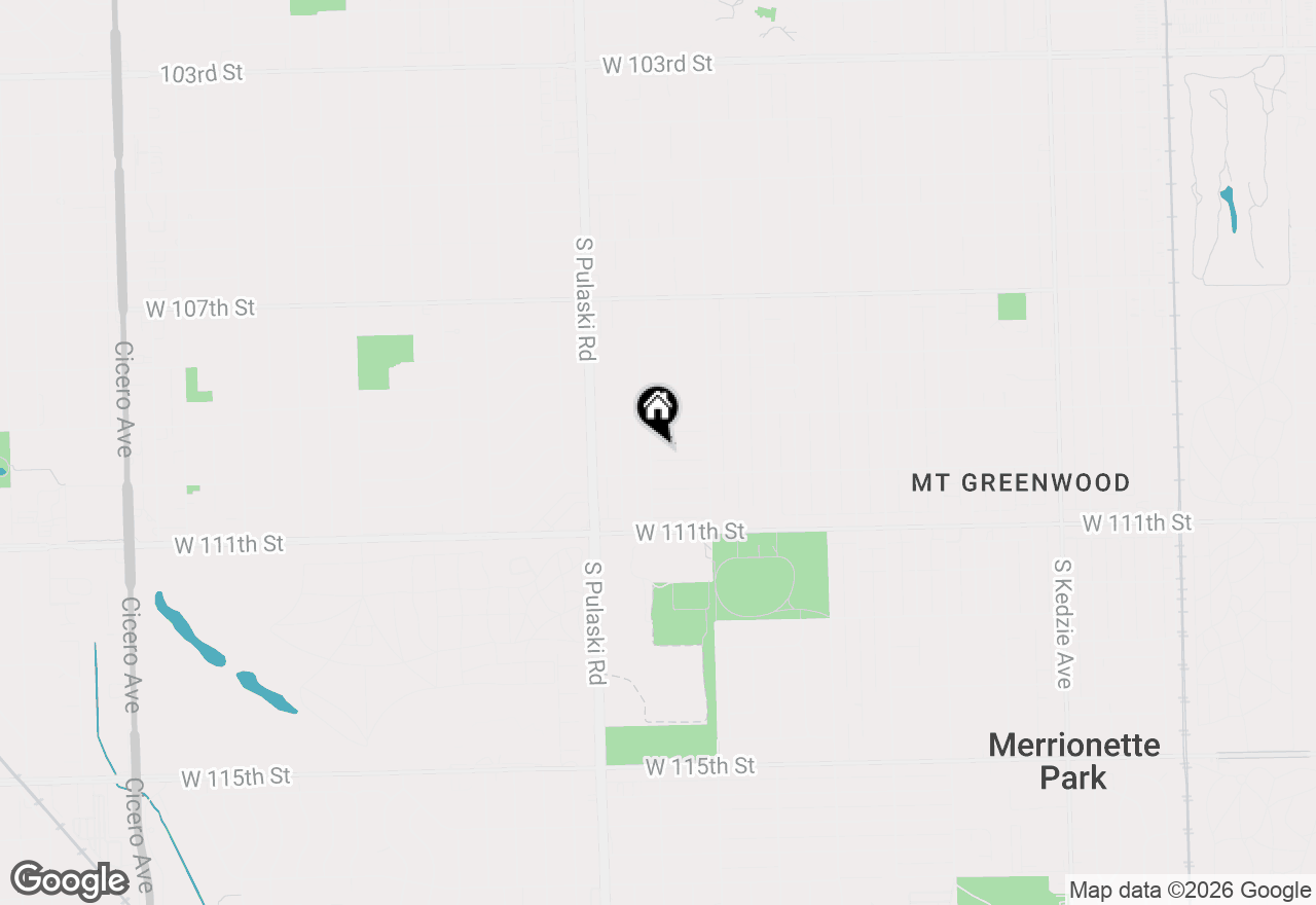 Map of 3855 W 109th Place, Chicago, IL 60655