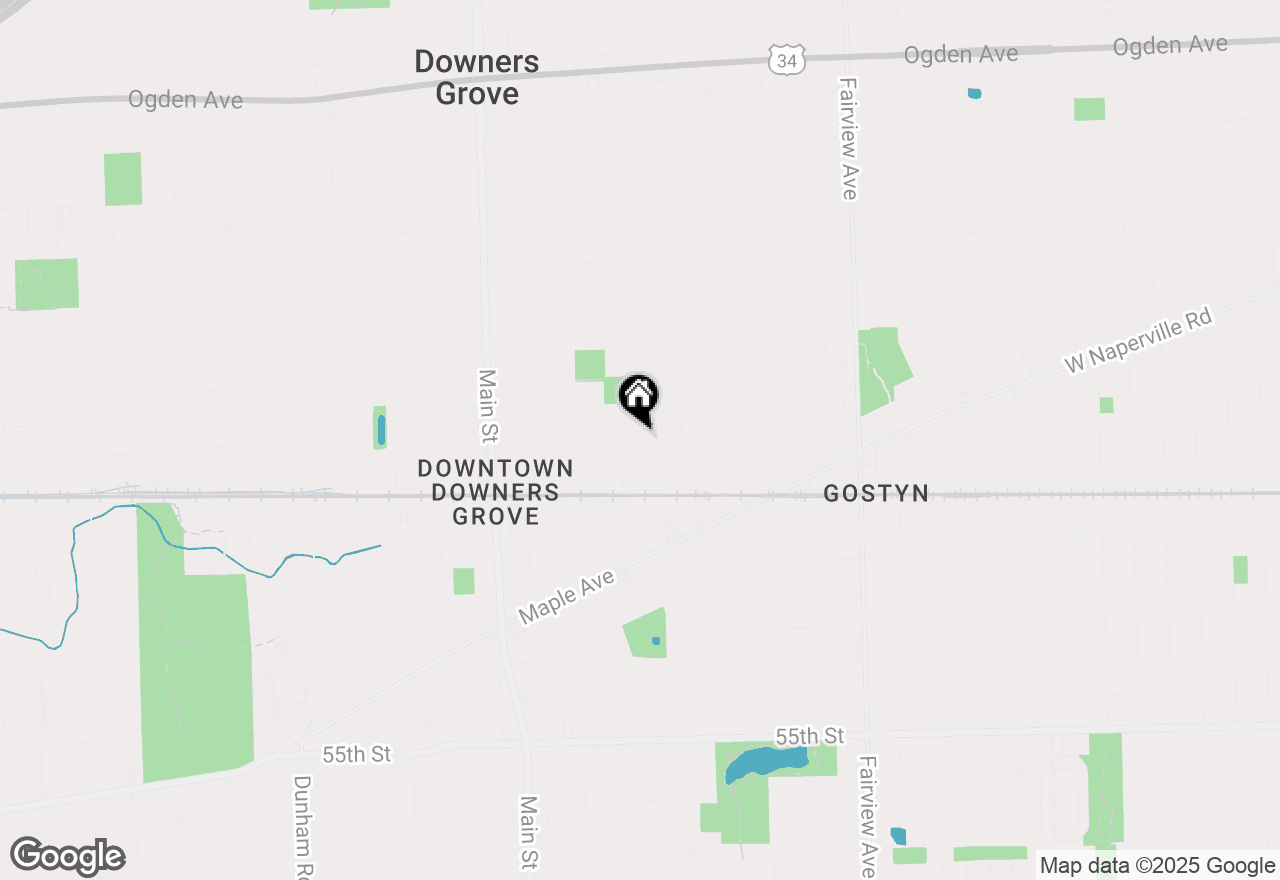 Map of 4925 Elm Street, Downers Grove, IL 60515