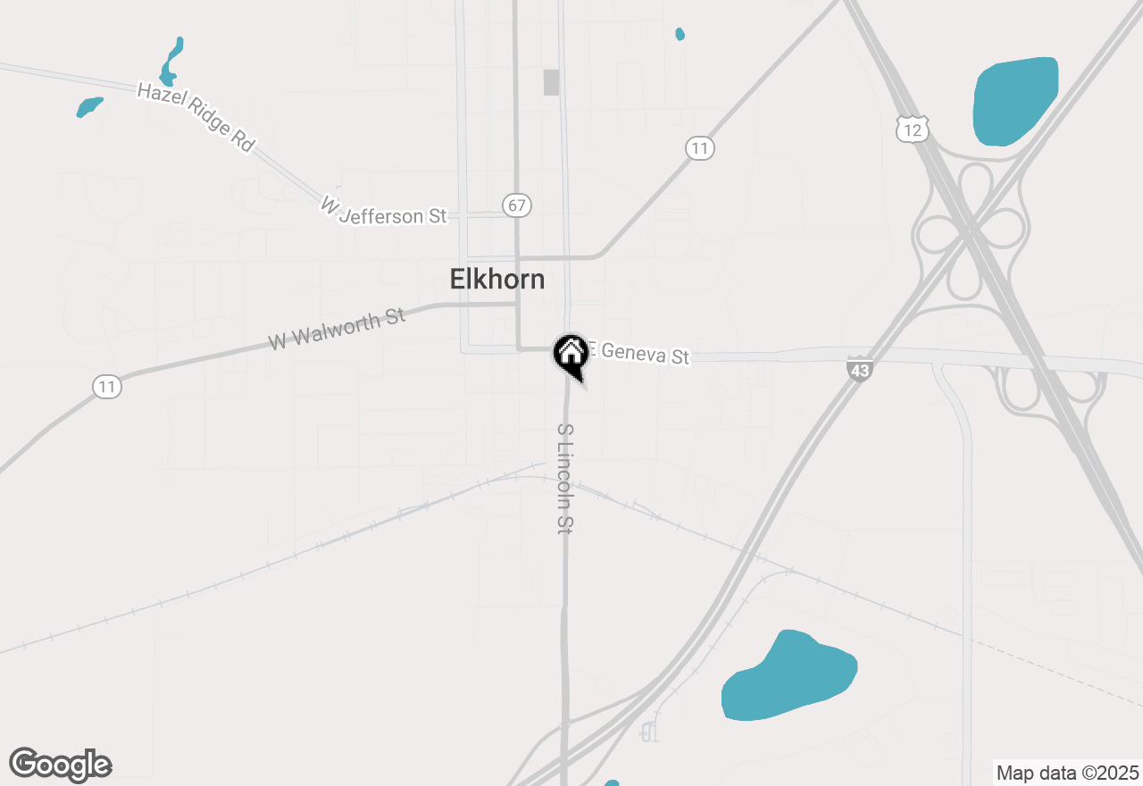 Map of 125 S Lincoln Street, Elkhorn, WI 53121
