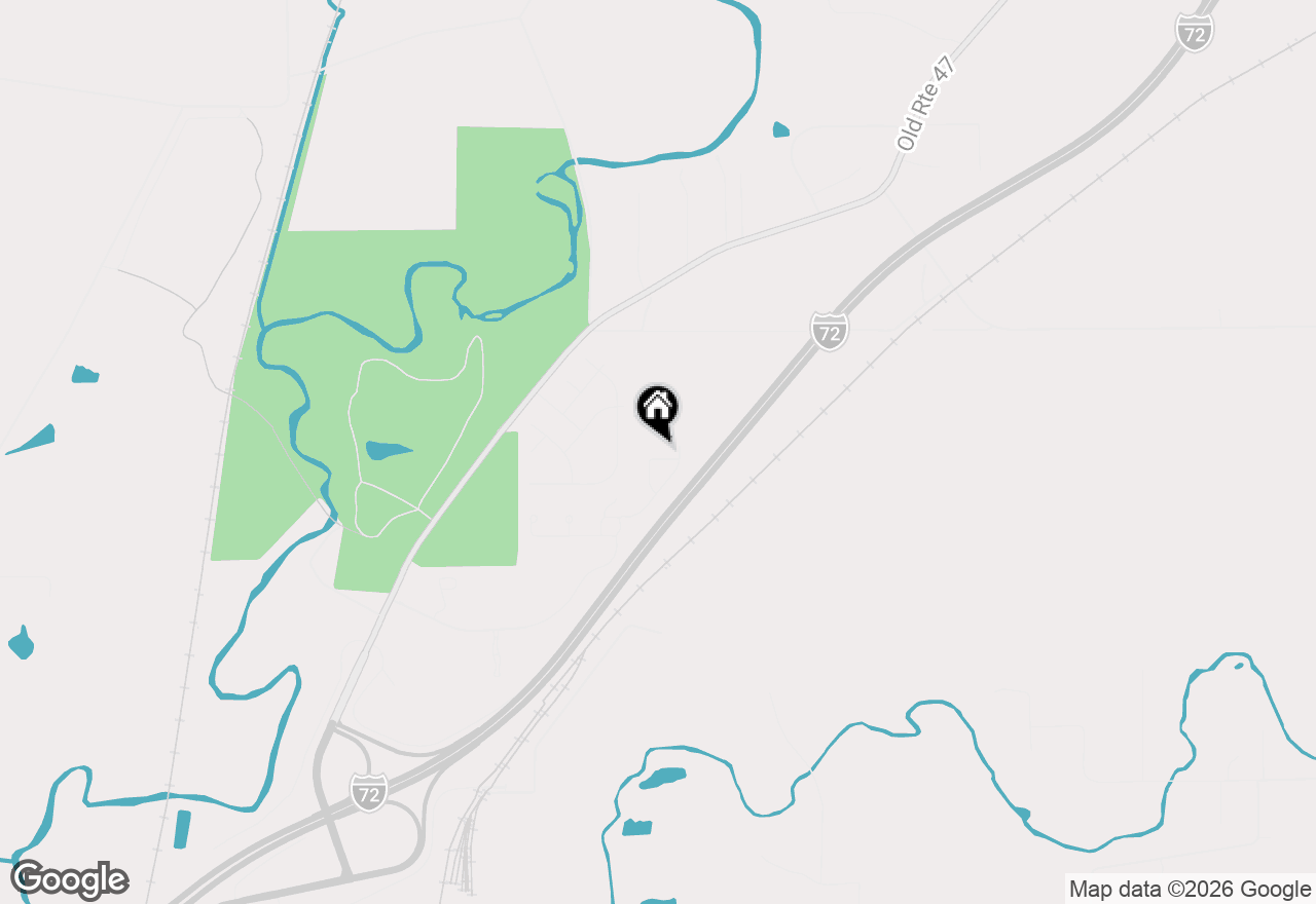 Map of 20 Meadow Drive, Monticello, IL 61856