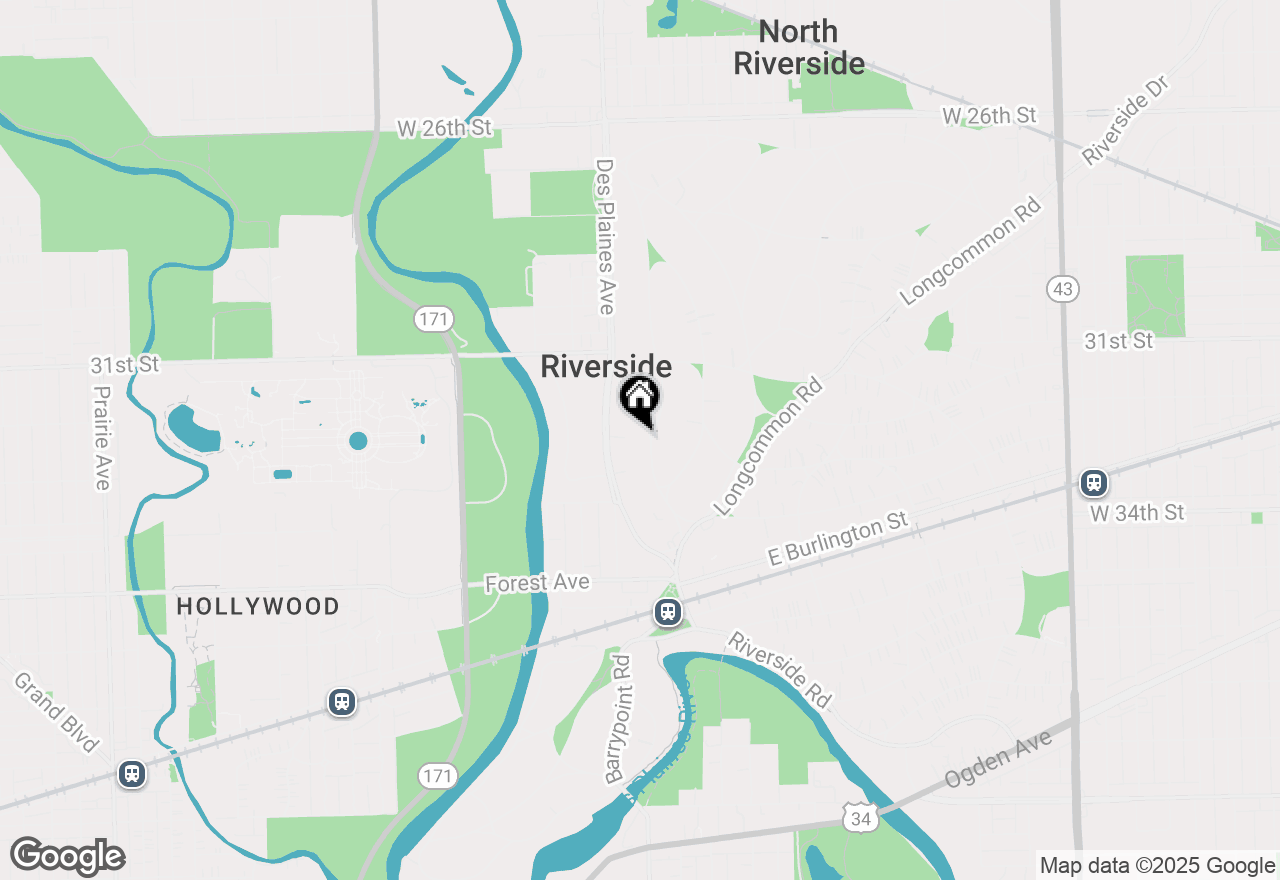 Map of 162 Akenside Road, Riverside, IL 60546