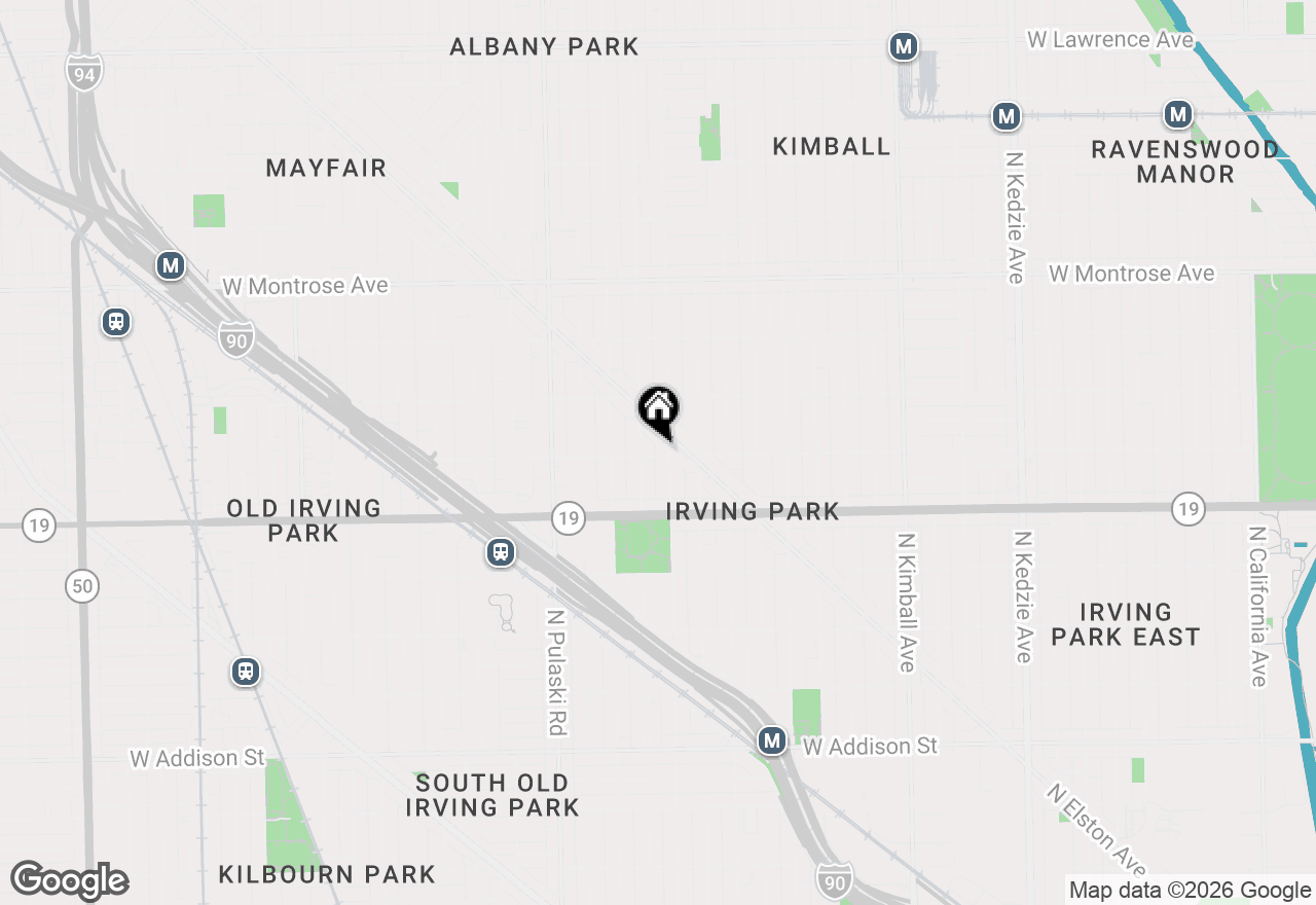 Map of 3808 W Belle Plaine Avenue #G, Chicago, IL 60618