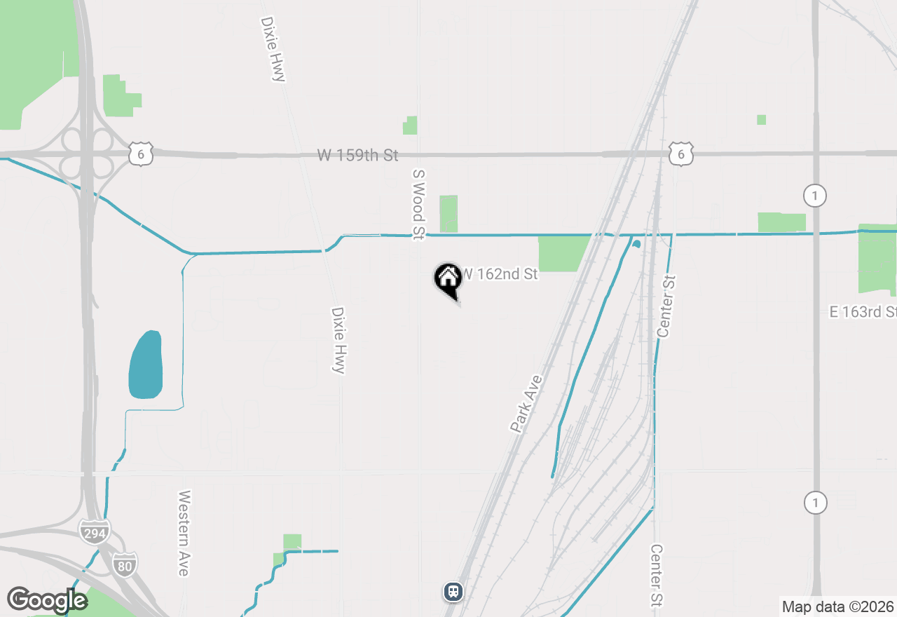 Map of 1716 W 163rd Street, Markham, IL 60428