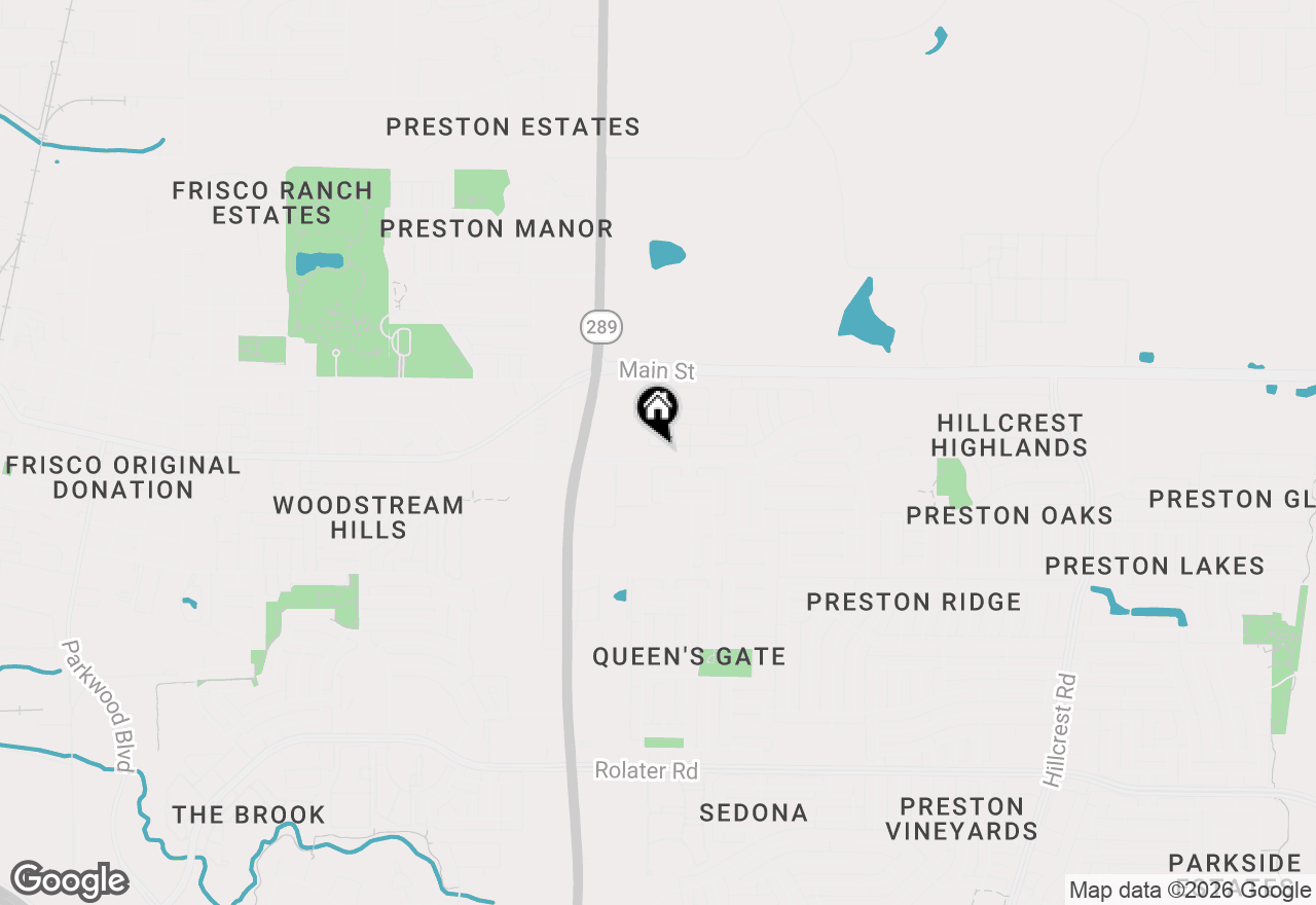 Map of 9433 Hedge Street, Frisco, TX 75035