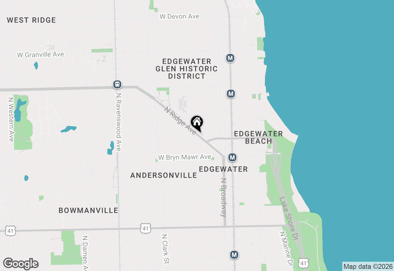 Map of 5725 N Ridge, Chicago, IL 60660