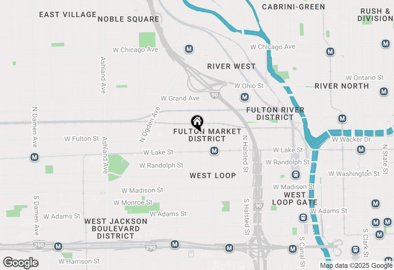 Map of 311 N Aberdeen Street, Chicago, IL 60607