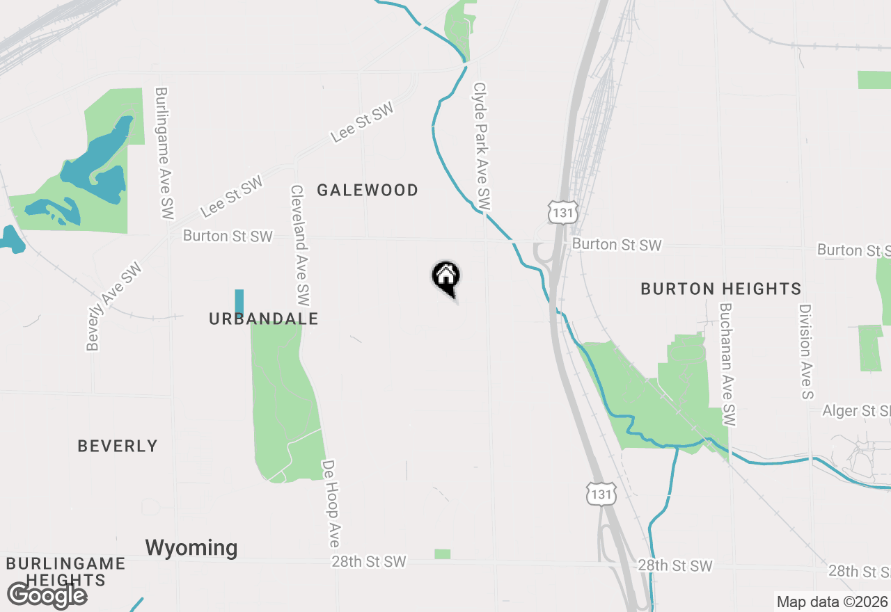 Map of 906 Belfield Street Sw, Wyoming, MI 49509