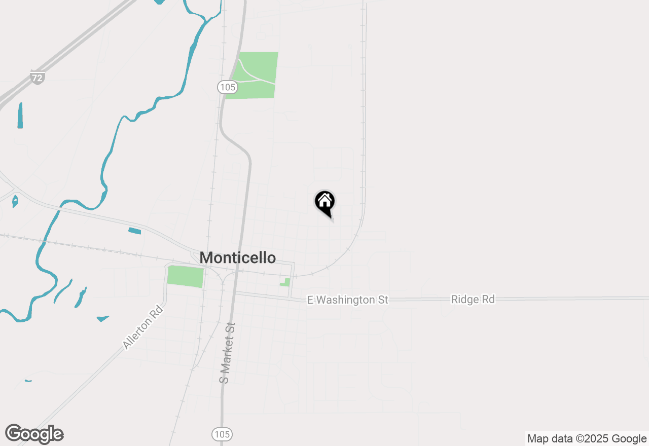 Map of 716 E Grant Street, Monticello, IL 61856