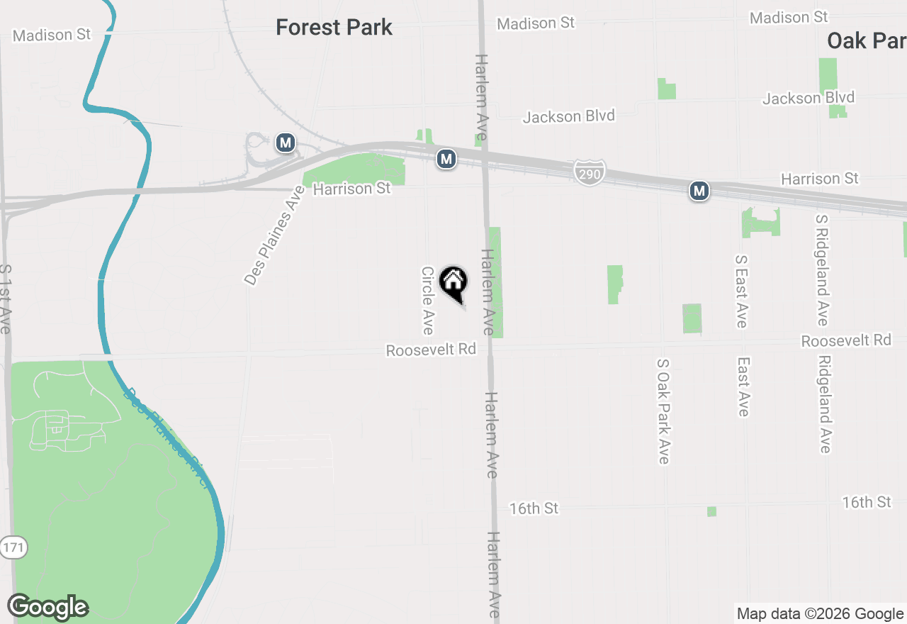 Map of 1102 Marengo Avenue, Forest Park, IL 60130