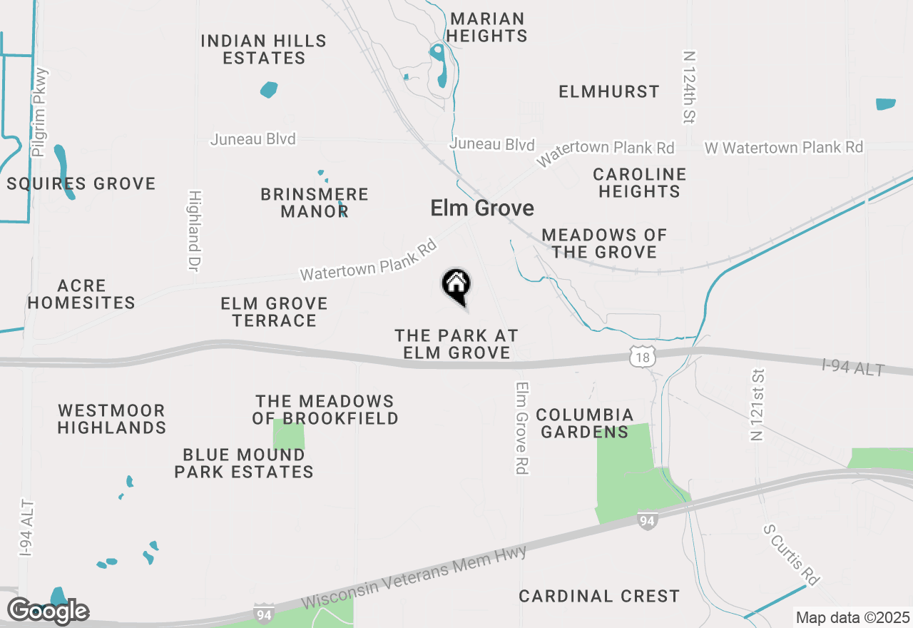 Map of 13485 Braemar Dr, Elm Grove, WI 53122