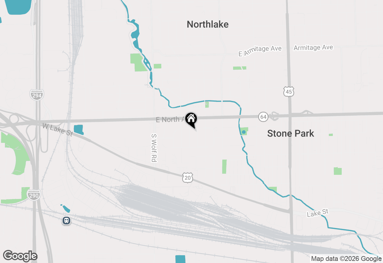 Map of 105 S Marilyn Avenue, Northlake, IL 60164