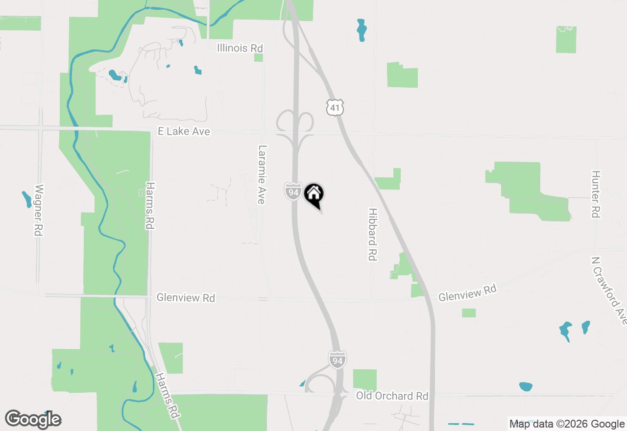 Map of 601 Lavergne Avenue, Wilmette, IL 60091